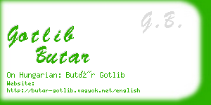 gotlib butar business card